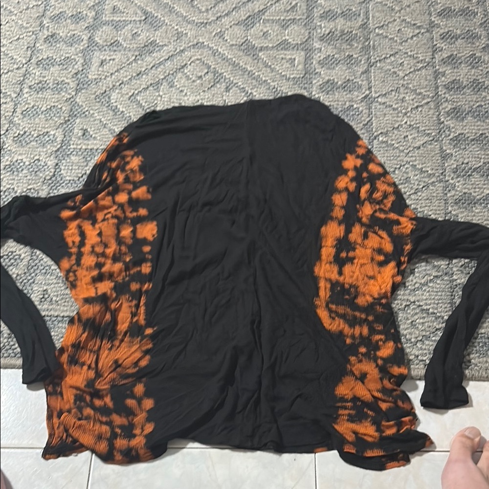 Black and Orange Women's Top